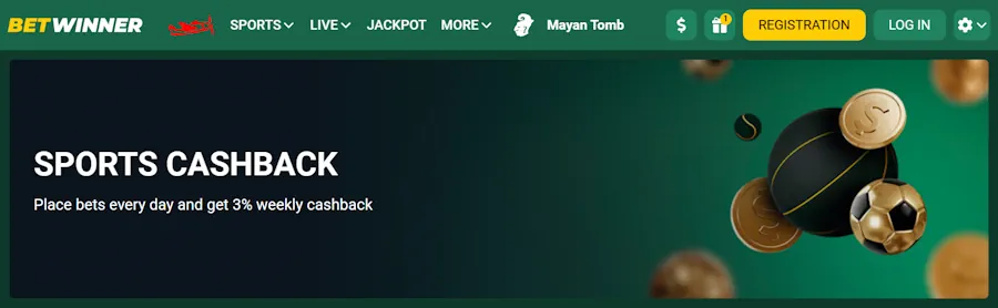 Betwinner Sports Cashback Screenshot